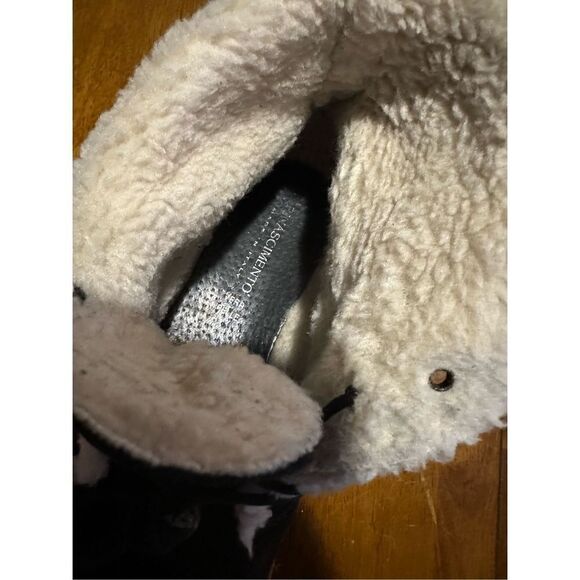 Rinascimento Womens Suede and Sherpa Black Boots Made in Italy Size US 6 EU 37 - Picture 12 of 12